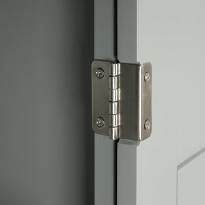 English Elm Tall Bathroom Storage Cabinet - Stylish Freestanding Organizer With Drawer & Adjustable Shelf In Grey N725P206890E-GIGA