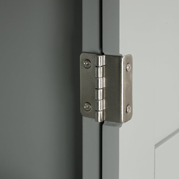 English Elm Tall Bathroom Storage Cabinet - Stylish Freestanding Organizer With Drawer & Adjustable Shelf In Grey N725P206890E-GIGA