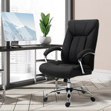 English Elm Vinsetto High Back Home Office Chair, Computer Desk Chair With Lumbar Back Support and Adjustable Height, Black