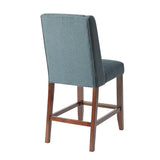 Madison Park Brody Modern/Contemporary Wing Counter Stool MP104-0041 Blue