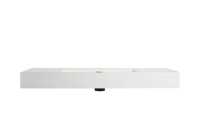 English Elm 48 Resin 48 Inch Gel-Coated Bathroom Vanity Basin Top White – Durable Scratch-Resistant Modern Design W1972P186775
