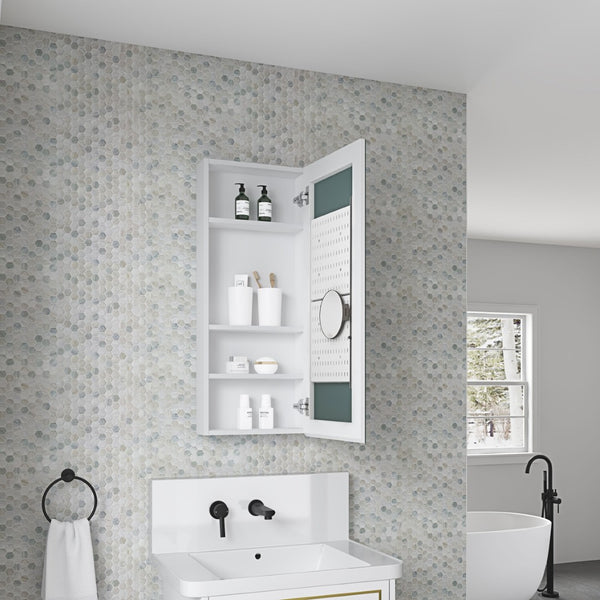 English Elm 15'' Frameless Led Bathroom Medicine Cabinet with Defog Soft Close and Usb Charging W1272120863