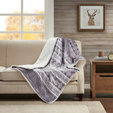 Anderson Lodge/Cabin Print Mink Down Alternative Filled Throw