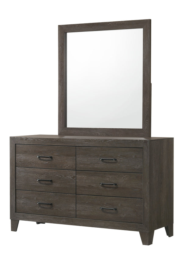 English Elm 1pc Contemporary Tall Chest with Faux Marble Top and Four Drawers for Elegant Bedroom Storage Brown 62.01 L x 19.29 W x 32.48 H B2741P334812