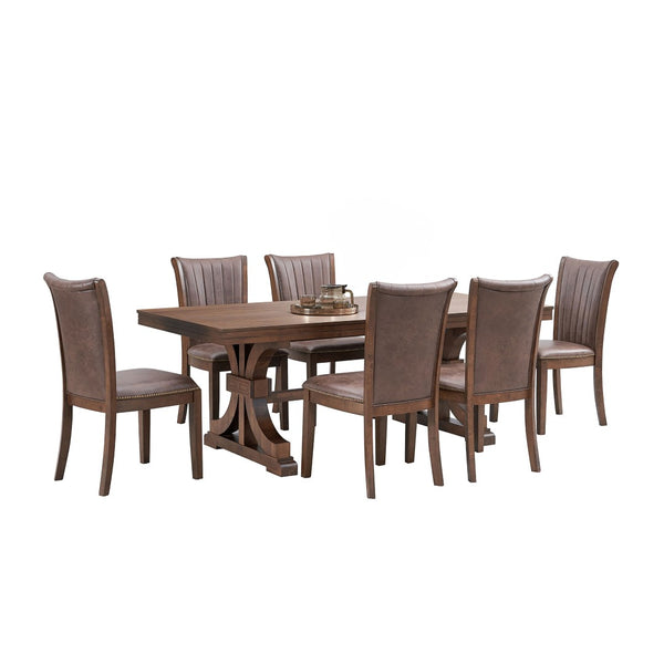 English Elm Wooden Rubberwood Dining Chairs Set of 2 Open Back Upholstered Mid Century Kitchen Seats W2582P188342