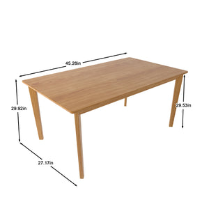 English Elm Rectangular Scandinavian dining table - versatile modern multifunction desk for home, office & dining room Teak W395P316331