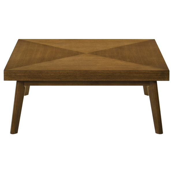 English Elm Hayward Mid-Century Walnut Square Coffee Table with Parquet Veneer Top, Stylish Low Profile (98) B062P299984
