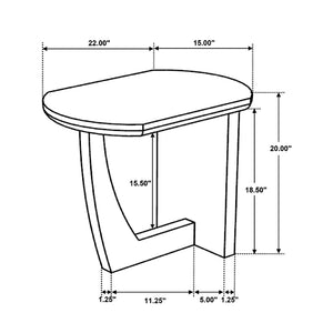 English Elm Oval Mango Wood Accent Table – Sculpted Brown Design For Modern Living Room, Entryway & Den Use B016P384762-GIGA