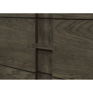 English Elm Glenmoor Rustic Dark Grey 3-Drawer Server with 2 Cabinets, Felt-Lined Drawers & Adjustable Shelves for Stylish Storage and Entertaining (63" W) B062P358299