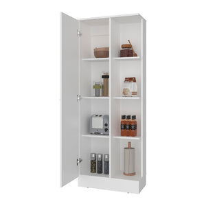 English Elm Juls Tall Slim Pantry Cabinet with Open Shelves for Kitchen or Laundry Room B200P474238