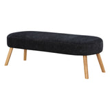 OSP Home Furnishings Cameron Bench Black/Natural