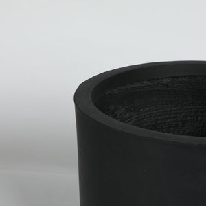 English Elm Round Concrete Style Planter Duo Handcrafted Magnesium Oxide Pots for Patio Garden W347P449315