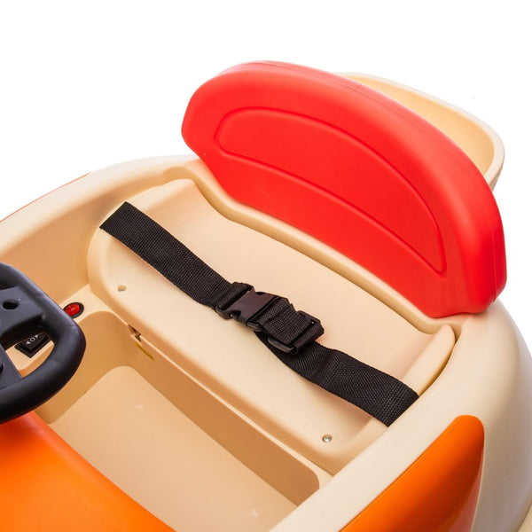 English Elm 12v Kids Hamburger Bumper Ride on Car with 360 Spin Parental Remote and Led Display W1578P299386