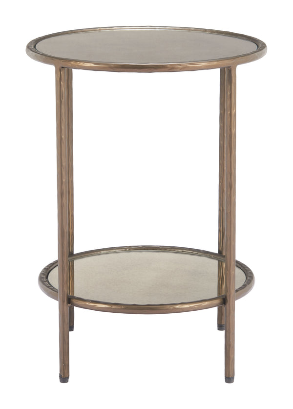 Zuo Modern Anelli Side Table In Bronze - Modern Elegance With Glass & Steel For Versatile Home Décor Solutions Bronze Glass,Steel 110535-zuo-modern