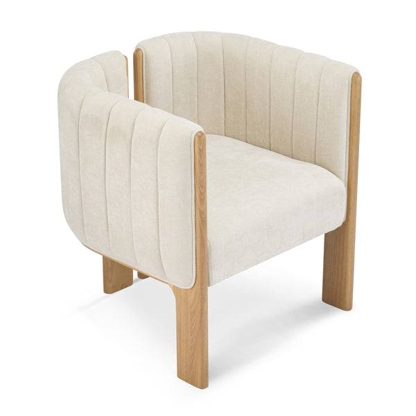 English Elm Christopher Knight Home® - Dining Chairs Set of 2 | Modern Bouclé Upholstered Seating with Rubberwood Frame, Durable 225lb Capacity Beige,Natural N779P341494B