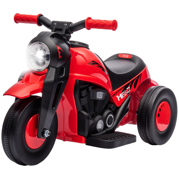 English Elm Qaba 6v Toddler Electric Motorbike with Bubble Machine Led Light and Music Red W2225P249813