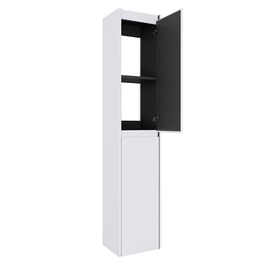 English Elm 12" Bathroom Side Cabinet - Sleek Wall-Mounted Design With Soft-Close Doors For Organized Storage W999S00278