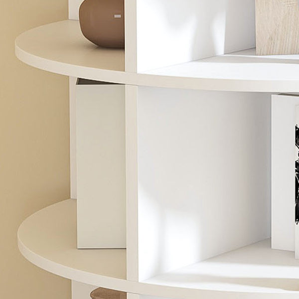 English Elm Rotating Seven Tier Shoe Tower Organizer Holds 28 Pairs with Spinning Base W2699P390457