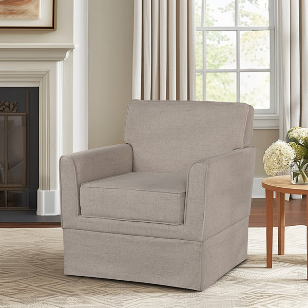 JLA Home 510 Design - Accent Slipcover-Inspired Armchair with Piped Detailing, Skirted Base, Durable Frame & Removable Cushion 5DS100-0041