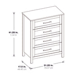 OSP Home Furnishings Stonebrook 4-Drawer Chest Canyon Oak