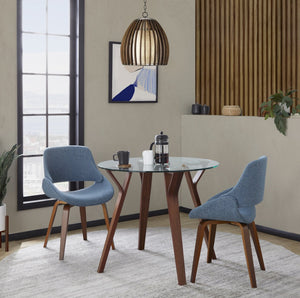English Elm Dining/accent Chair Solid Wood Tapered Legs Cream Upholstery Mid-century Modern Seating B202P471318