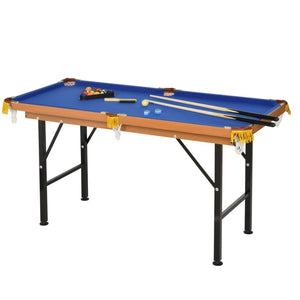 English Elm Soozier 55" Portable Folding Billiards Table - Family-Friendly Pool Game With Complete Accessory Set W2225P217203-GIGA