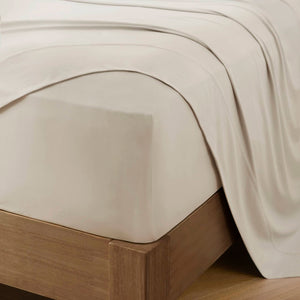 English Elm 4-piece Cal King Stretch Jersey Sheet Set Moisture Wicking Cooling Nylon Spandex Blend Ivory B035P437416