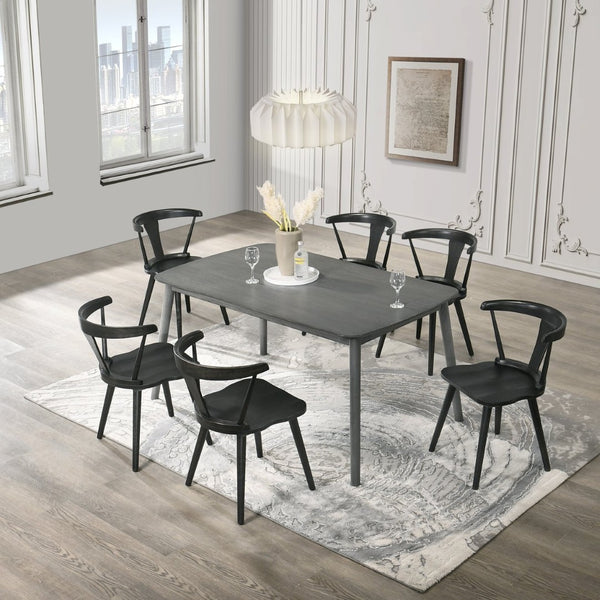 English Elm [Set Of 2] Rustic Farmhouse Dining Chairs - Solid Wood Side Chairs With Easy Assembly & Comfort W2537P211112-GIGA