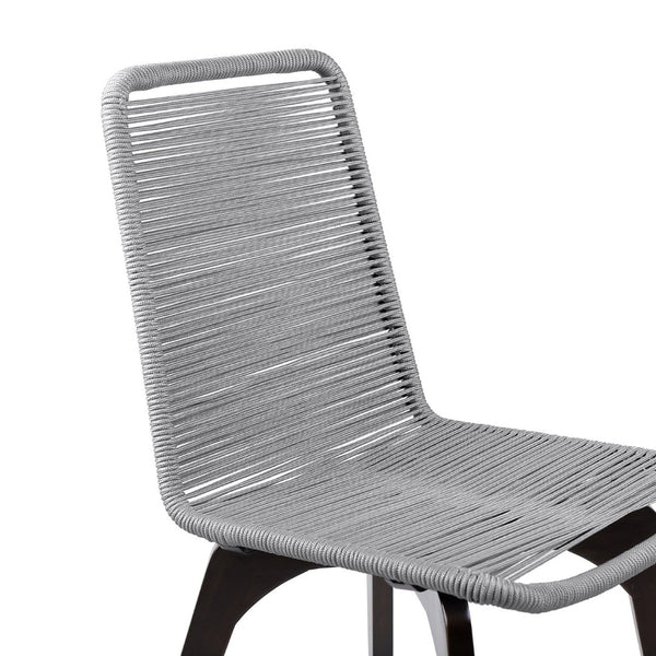 English Elm Island Eucalyptus Wood Rope Weave Outdoor Dining Chairs Resort Patio Set of 2 B2736P464892