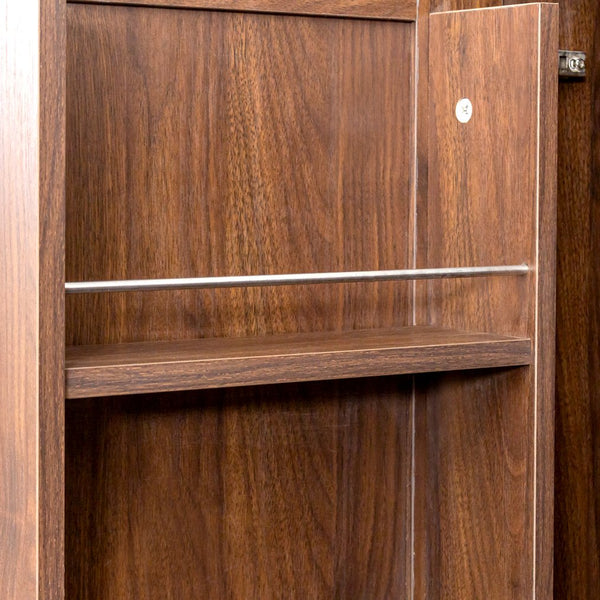 English Elm 62.99In Kitchen Pantry Cabinet - Stylish Walnut Buffet With Multi-Level Storage For Any Room W331S00157