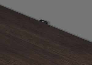 English Elm Carena White & Walnut Night Stand with USB Port, Poplar/MDF Build, Smooth Dovetail Drawer Storage B2726P247220