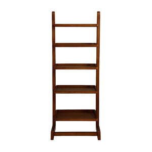 English Elm 5-Tier Ladder Bookshelf Antique Oak Finish with Five Open Shelves, Sturdy Modern Storage & Display (98) B016P356094