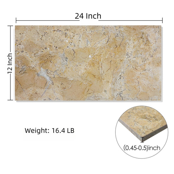 English Elm 12*24 Gold Yellow Beige Honed Marble Tiles - Elegant Natural Stone For Luxurious Floors & Walls W1696P262329