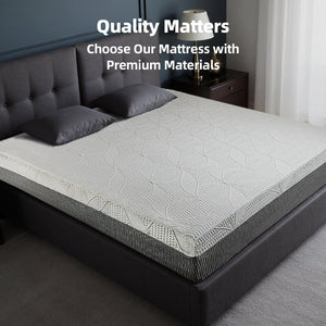 English Elm 14-inch King Mattress Japan Built Six Layer Foam Ice Silk Cool Sleep Support W5081P394377