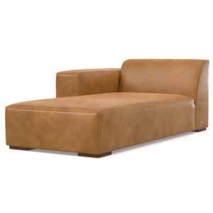 English Elm Rex Left Chaise Sofa Module - Modern Sienna Leather Design, Versatile Comfort For Stylish Living Spaces B136P199209-GIGA
