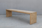 Lilys 70 Inches Waterfall Bench Reclaimed Pinewood Whitewash 9201