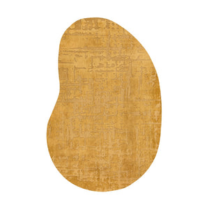 Louis de Poortere Structures Baobab Sculptural Area Rug Earthy Textured Motifs for Living Room Decor Madagascar Gold 5'7 x 7'9 120332