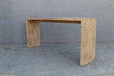 Lilys 72 Inches Waterfall Console Table Reclaimed Pinewood Whitewash 9202
