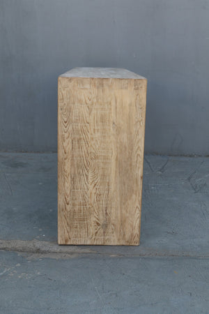 Lilys 72 Inches Waterfall Console Table Reclaimed Pinewood Whitewash 9202