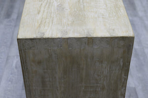 Lilys 72 Inches Waterfall Console Table Reclaimed Pinewood Whitewash 9202