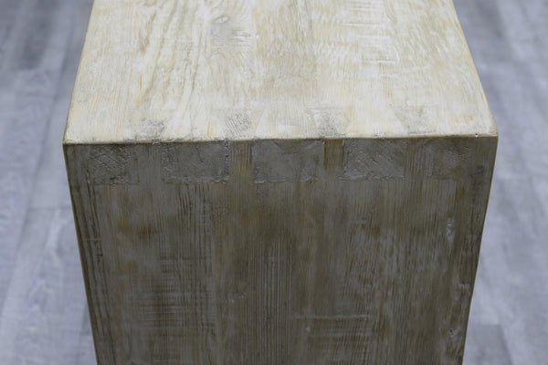 Lilys 72 Inches Waterfall Console Table Reclaimed Pinewood Whitewash 9202