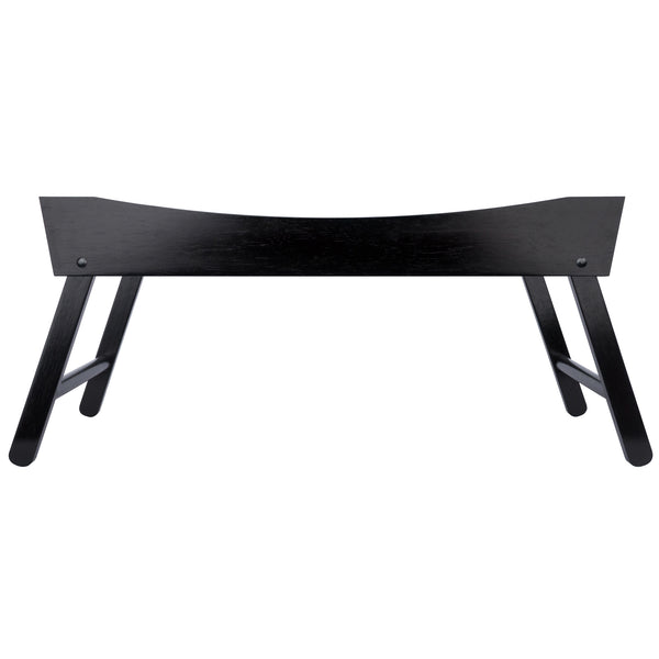 Winsome Wood Benito Elegant Espresso Breakfast Tray With Foldable Legs For Meals In Bed & Picnics - No Assembly! Espresso Solid ,Composite Wood 92022-winsome-wood