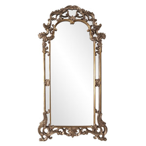 Howard Elliott Imperial Mirror With Ornate Scrolled Frame - Stunning Antique Finish For Any Room Decor Upgrade Brown Polyurethane 92024-howard-elliott