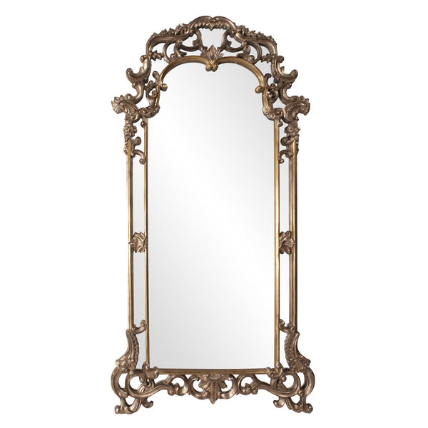 Howard Elliott Imperial Mirror With Ornate Scrolled Frame - Stunning Antique Finish For Any Room Decor Upgrade Brown Polyurethane 92024-howard-elliott