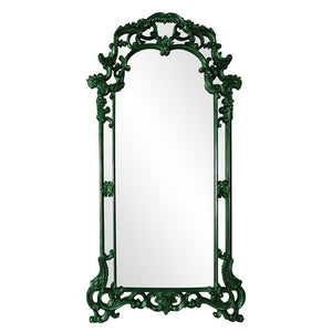Howard Elliott Imperial Mirror With Ornate Scrolled Frame - Stunning Antique Finish For Any Room Decor Upgrade Green Polyurethane 92024hg-howard-elliott
