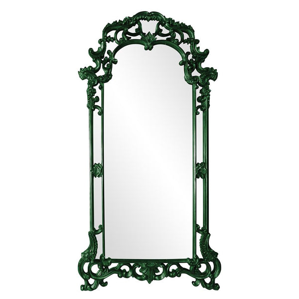 Howard Elliott Imperial Mirror With Ornate Scrolled Frame - Stunning Antique Finish For Any Room Decor Upgrade Green Polyurethane 92024hg-howard-elliott