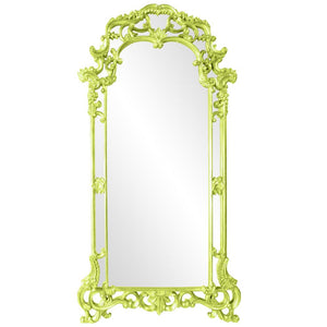 Howard Elliott Imperial Mirror With Ornate Scrolled Frame - Stunning Antique Finish For Any Room Decor Upgrade Green Polyurethane 92024mg-howard-elliott