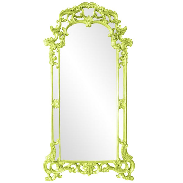 Howard Elliott Imperial Mirror With Ornate Scrolled Frame - Stunning Antique Finish For Any Room Decor Upgrade Green Polyurethane 92024mg-howard-elliott