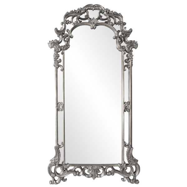 Howard Elliott Imperial Mirror With Ornate Scrolled Frame - Stunning Antique Finish For Any Room Decor Upgrade Silver Polyurethane 92024n-howard-elliott