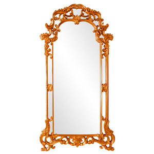 Howard Elliott Imperial Mirror With Ornate Scrolled Frame - Stunning Antique Finish For Any Room Decor Upgrade Orange Polyurethane 92024o-howard-elliott